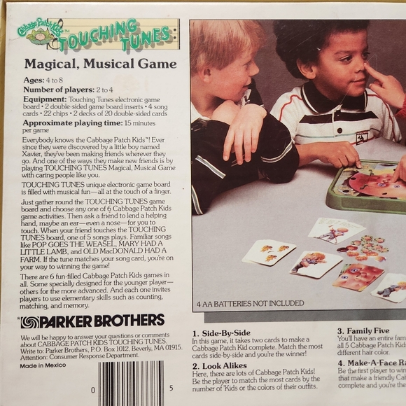 Vtg Cabbage Patch Kids Touching Tunes Magical Musical Game Parker Brothers - Picture 3 of 12
